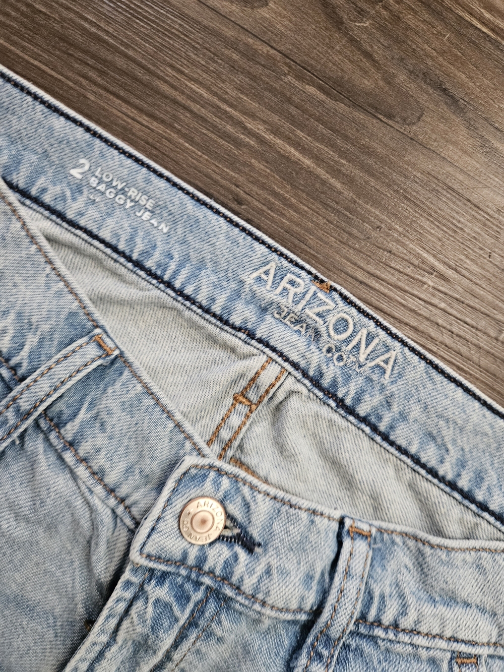 Arizona Light Blue Women's Cargo Jeans - Picture 5 of 8